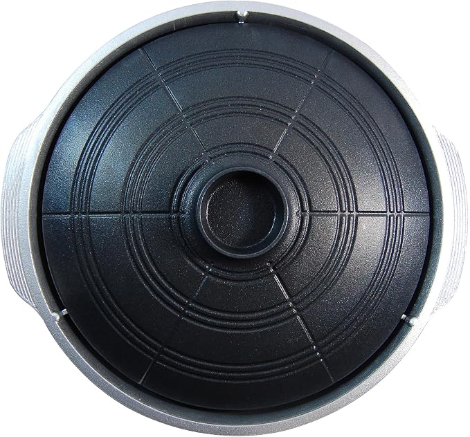 COOKKING - Korean Traditional BBQ Grill Pan, Cauldron Lid Shape - Stovetop Nonstick Indoor/Outdoor Smokeless BBQ Cast Aluminum Grill Pan, Made in Korea