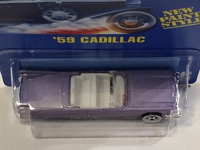 #266 '59 Cadillac Light Purple White Wall Basic Wheels Collectible Collector Car Mattel Hot Wheels