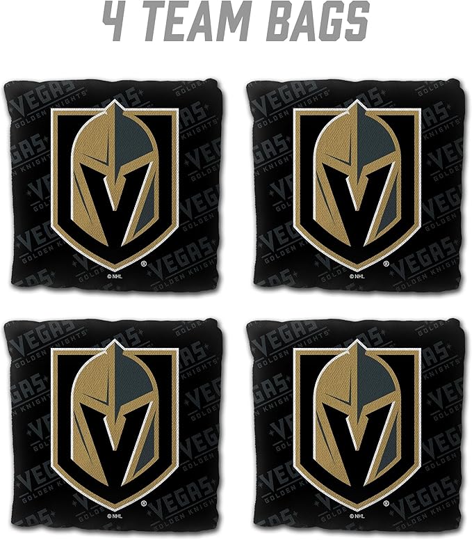 YouTheFan Officially-Licensed NHL Set of 4 Cornhole Bags - All Weather Regulation 6” x 6” Size - 16oz Weight - Designed in USA