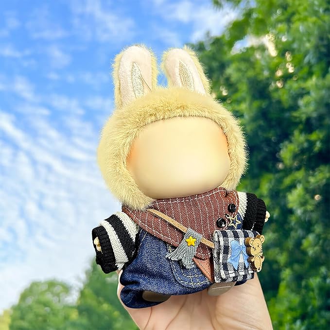 Clothes Fit for 17CM Doll, Fashion Doll Clothes Outfit Set Cute Theme Designer Toys Dress Accessories for Collector Fans Display (Blue Mice)