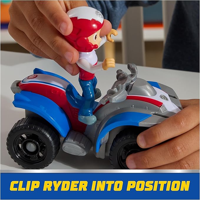 Paw Patrol, Ryder’s ATV Toy Vehicle with Collectible Action Figure, Sustainably Minded Kids Toys for Boys & Girls Ages 3 and Up