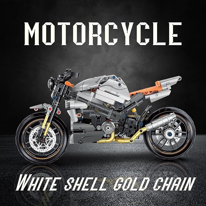 1:8 Motorcycle Building Set for Adults, Building Blocks for Adults, Collectible Toy for 14 15 16+ Years Old Boys, Teenage Boys Gifts on Birthday(579PCS)