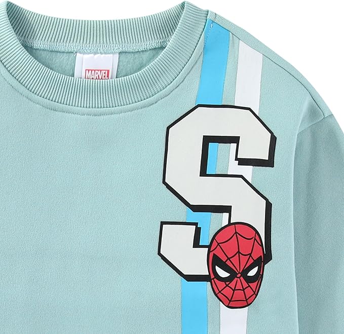 Marvel Spider-Man Boys 2 Piece Sweatshirt and Pant Sets for Toddlers and Big Kids