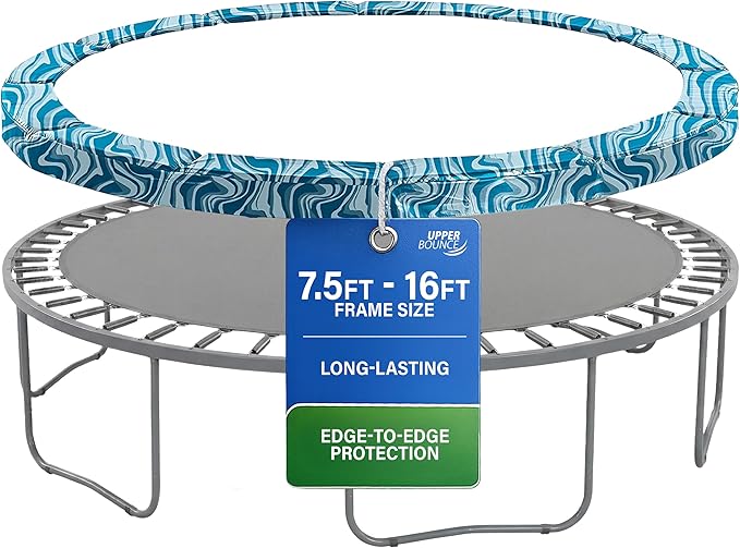Machrus Upper Bounce Round Trampoline Replacement Safety Pad Spring Cover, Protective Accessories
