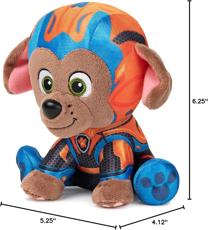 GUND PAW Patrol: The Mighty Movie Zuma Stuffed Animal, Officially Licensed Plush Toy for Ages 1 and Up, 6”