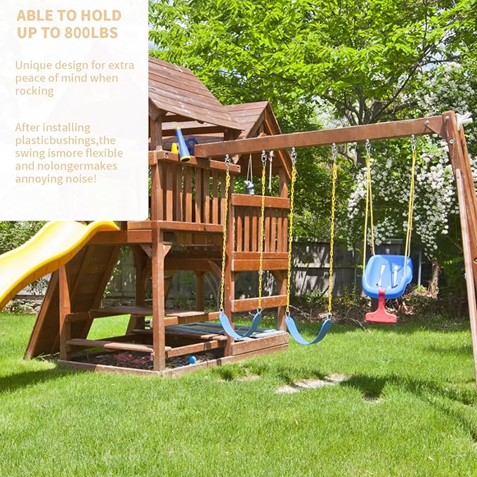 6 Heavy Duty Swing Hangers Permanent Anti Rust Bearing, 1500 LBS, 180° Swing Hardware, Swing Frame for Yoga Hammock Chair sandbag Playground Accessories