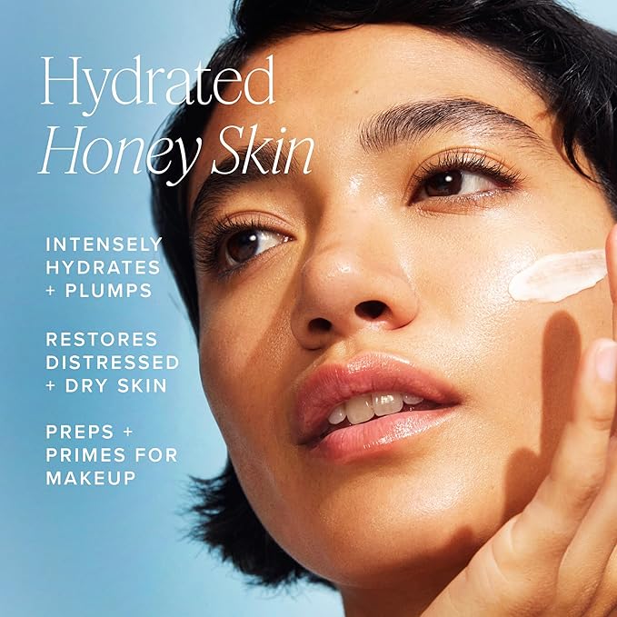 Farmacy Ceramide Face Moisturizer - Honey Halo Hydrating Facial Moisturizer for Dry Skin - Plumps, Soothes + Restores Skin with Potent Ceramides + Buckwheat Honey for a Dewy, Healthy Glow (25ml)