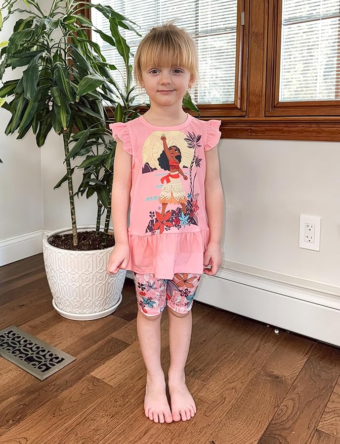 Disney Minnie Mouse Frozen Princess Marvel Toddler Girls Clothes Long Sleeve Sweatshirt + Leggings 2pcs Outfits Set 2-6Y