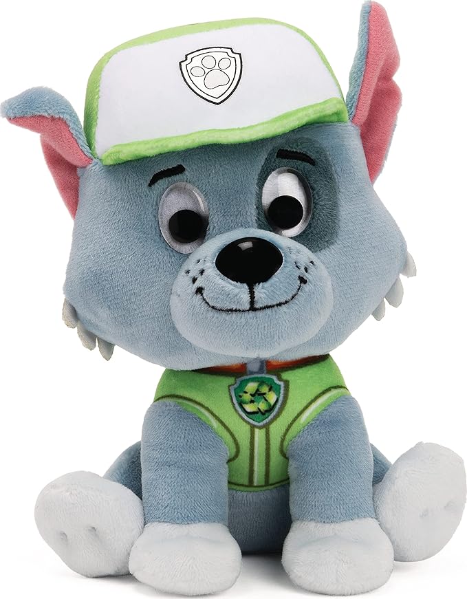 LA PAT’ PATROUILLE - PELUCHE GUND 15CM PAW PATROL - Peluche Chiot Pat' Patrouille Taille 15cm - Lavable En Surface - Jouet Premier Age - 6061061 - Jouet Bébé 12Mois et + - Modèle Aléatoire une pièce