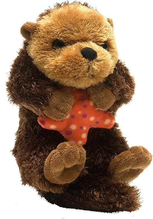 Wild Republic Sea Otter Plush, Stuffed Animal, Plush Toy, Gifts for Kids, Hug’Ems 7"