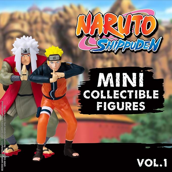 Naruto Shippuden Collectible Mini Figures 8-Pack Deluxe Box – Multiple Assortments with Naruto, Sasuke, Kakashi, Itachi & More Characters (Assortment A)