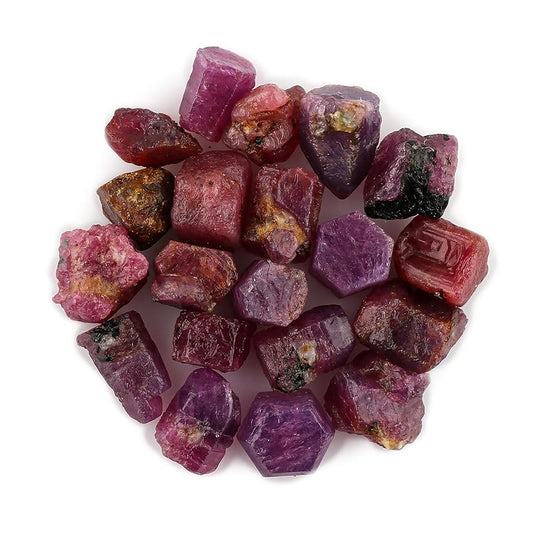 50 carats Raw Ruby Rough Gemstone, Natural Crystals, Healing Stones, Wholesale Bulk Lot, Jewelry Making Stones Supply, Stone, 15 to 20mm, 2 to 3 pcs