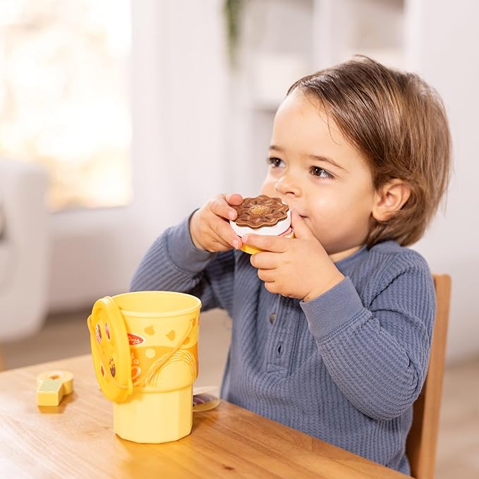 Melissa & Doug Play to Go 2-Pack: Cake and Cookies and Ice Cream, Play Food Travel Toys for Boys and Girls 3+