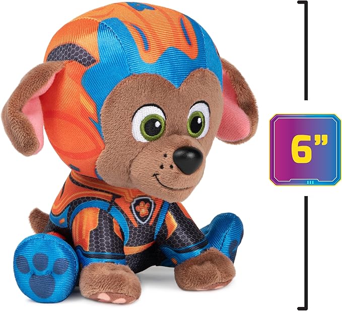 GUND PAW Patrol: The Mighty Movie Zuma Stuffed Animal, Officially Licensed Plush Toy for Ages 1 and Up, 6”