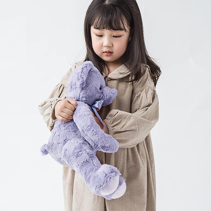 20" Posed Teddy Bear Stuffed Animal Cute Plush Toy for Girl Kids (Purple)