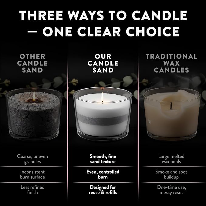 Pearled Candle Sand 10.5 oz (300g) – Rose Bloom Scented Candle, Pink Color, Relaxing Aromatherapy, Home Decor, Stress Relief, Long-Lasting Burn