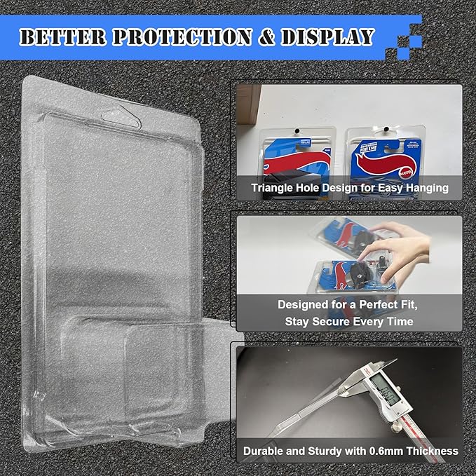 30 Pcs Protector Case Compatible with Hot Wheels Storage Display Case Model Car Display Cases for Hotwheels Case Die Cast Car Clamshell Protector Case Wall Mount