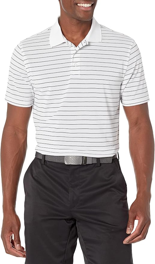Amazon Essentials Men's Moisture Wicking Golf Polo Shirt, Short Sleeve, Slim-Fit, Quick-Dry, Active Wear