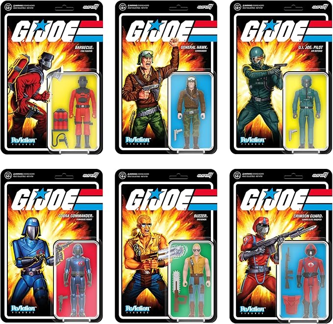 Super7 G.I. Joe Barbecue - 3.75" G.I. Joe Action Figure with Accessory Classic Cartoon Collectibles and Retro Toys