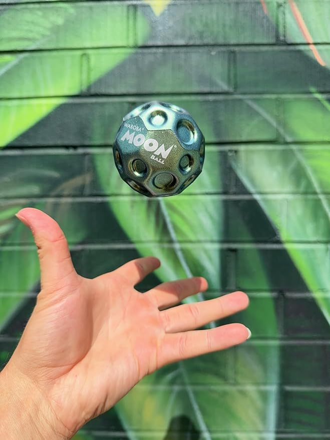 Waboba Metallic Moon Ball - Hyper Bouncy Ball - All Ages Extreme Bounce and Fun - Perfect for Active Play and Outdoor Games