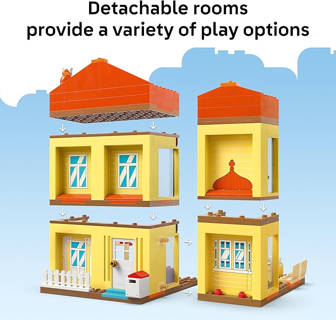 LEGO Bluey: Bluey’s Family House Building Toy - Pretend Play Toys & Figures Playset for Boys & Girls, Ages 4+ - with 5 Characters - Gift for Kids - 11203