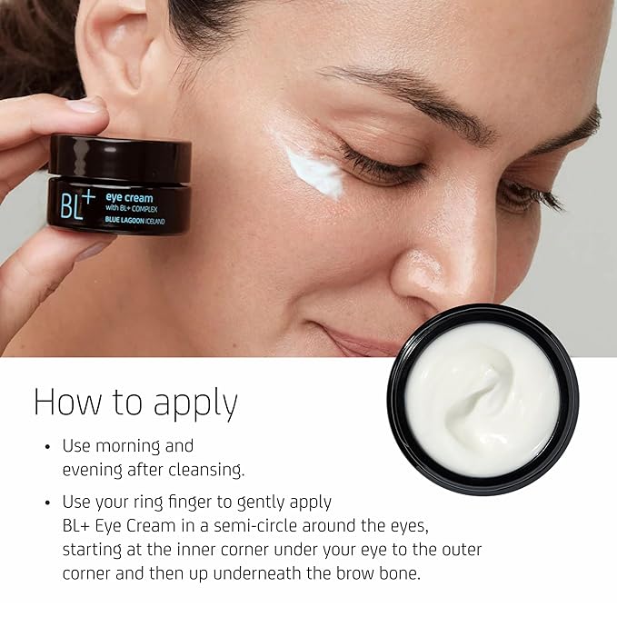 Blue Lagoon Skin Science - Natural BL+ Eye Cream | Sustainable, Bioactive Luxury Skincare (0.5 oz | 15 ml)