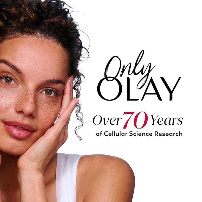 Olay Super Serum - Glow Serum for Face - Activated Niacinamide, Vitamin C & E, Collagen Peptide, AHA - 5-in-1 Benefits - Brightens, Hydrates, Smooths, Firms, Evens Tone, Proactive Anti-Aging, 1.7 Oz