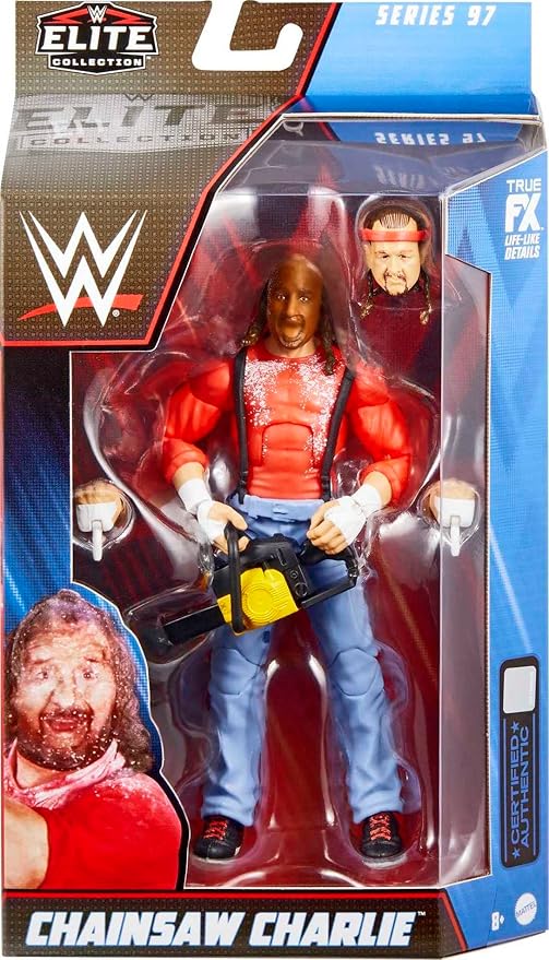 Mattel WWE Chainsaw Charlie Elite Collection Action Figure with Accessories, Articulation & Life-like Detail, 6-inch