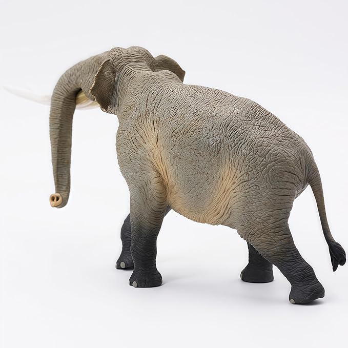 Gemini&Genius African Elephant Action Figure Toy, Stegodon Figurine Wild Animal Model, Beautiful and Accurate Sculptures of Elephant Animal, Gift, Collection, Display & Play for Kids Collectors