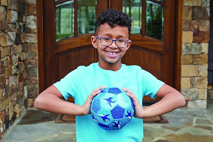 Crocodile Creek Soccer Ball - Inflatable Rubber Ball for Kids Ages 4 and Up - for Indoor and Outdoor Sports - PVC-Free