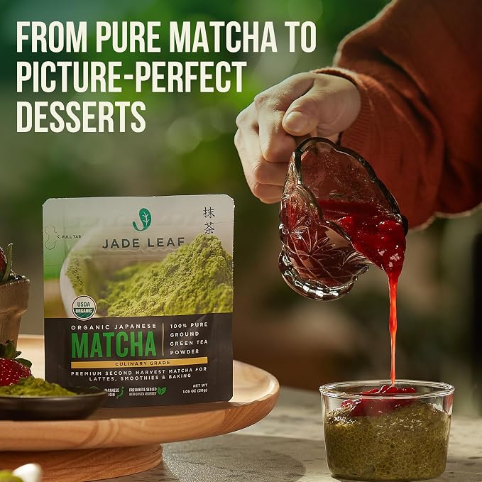Jade Leaf Matcha Organic Culinary Grade Matcha Powder - Japanese Green tea for Baking, Smoothies, Lattes, and Skin Care, 30g / 1.06 Ounce (Pack of 1)