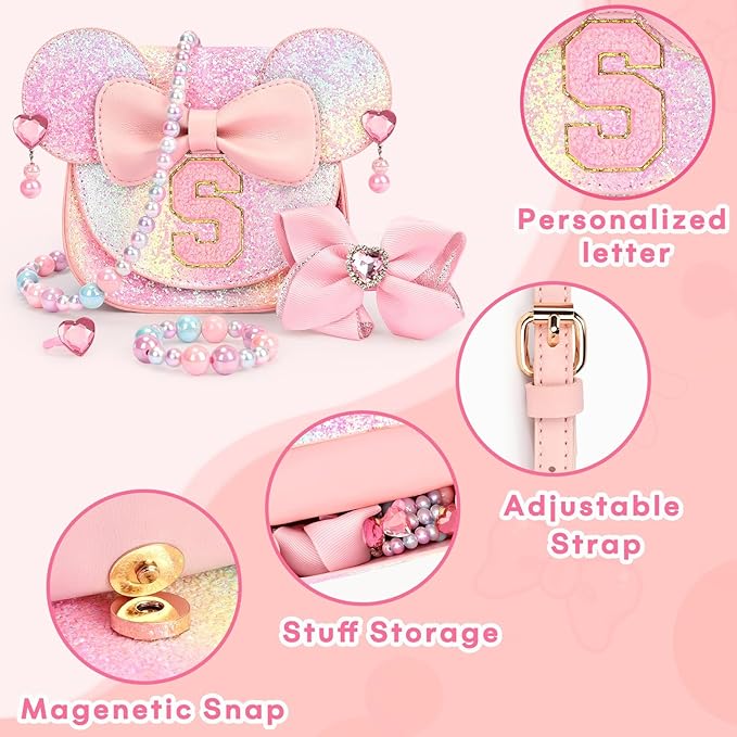 mibasies Toddler Purse Gifts for Girls: 3 Year Old Girl Gifts, Mouse Toys Purse Set