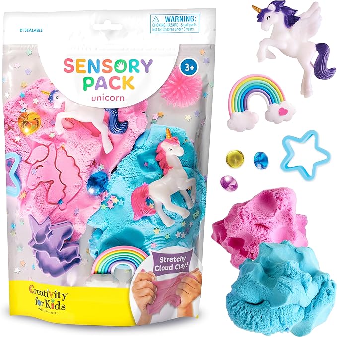 Creativity for Kids Sensory Pack: Unicorn - Sensory Toys for Toddlers, Unicorn Gifts for Girls, Toddler Activities and Easter Basket Stuffers (Ages 3+)