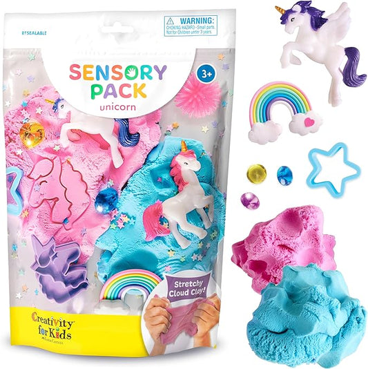 Creativity for Kids Sensory Pack: Unicorn - Sensory Toys for Toddlers, Unicorn Gifts for Girls, Toddler Activities and Easter Basket Stuffers (Ages 3+)