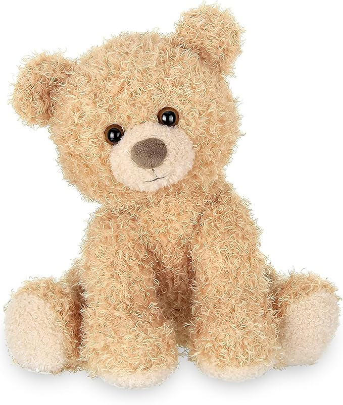 Bearington Curlie Plush Teddy Bear Stuffed Animal, 10.5 Inch
