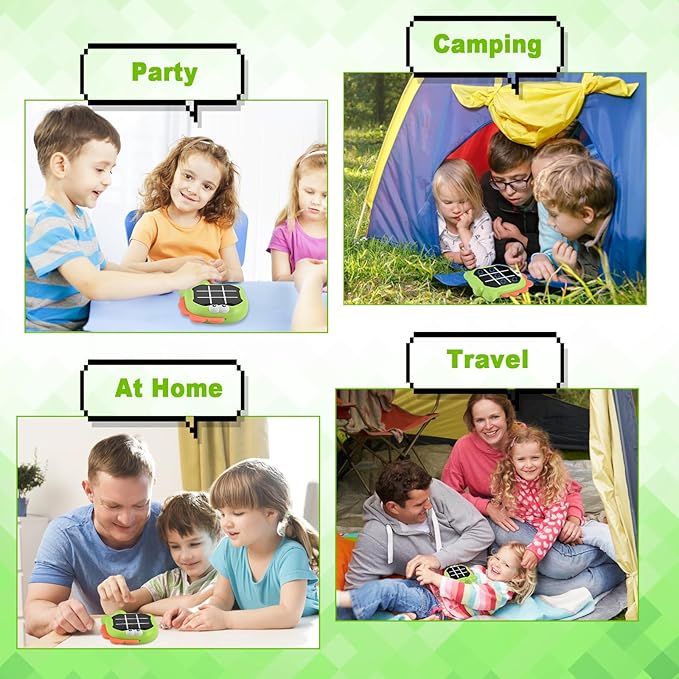 Electronic Tic Toe Bolt Game, 3-in-1 My toeTac Digital Tic Toe Game, Travel Board Fidgets Games for Kids 4 8 12, Brain Memory Games for Kids, Birthday Toy for Girl Boy