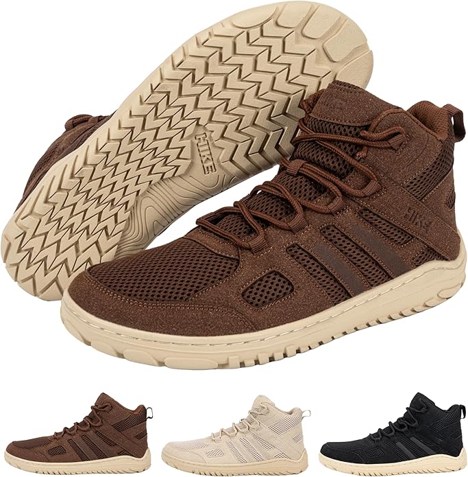 Hike Canyon Trail – All-Terrain, Shock-Resistant Hiking Barefoot Shoes | Hiking Boots for Pain-Free Trails | Natural Movement Trail Shoes for Women Men