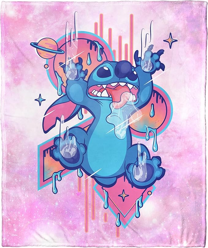 Northwest Lilo and Stitch Silk Touch Throw Blanket, 50" x 60", Wacky and Weird