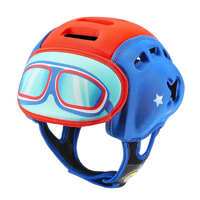 Baby Head Protector Baby Helmet for Crawling and Walking - No Bumps and Soft Safety Peak - Ultra Light and Adjustable Baby Head Protector Suitable for Babies 6-24 Months-Winged Star