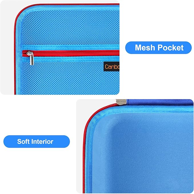 Canboc Carrying Case for Little Tikes Story Dream Machine Books Starter Set, Kids Toys Storage Box for Little Tikes for Storybook, Audio Play, Character, Blue (Case Only)