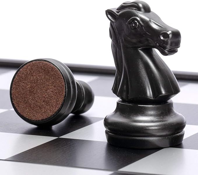 2 in 1 Travel Magnetic Chess and Checkers - 12.5"