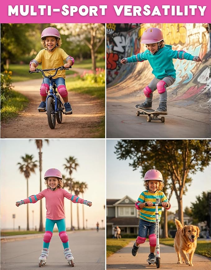Rideo Kids Bike Helmet for Kids 3-5, Advanced Safety Boys and Girls Helmet, Adjustable & Multi-Sport, Patented Safety Buckle, Toddler to Youth