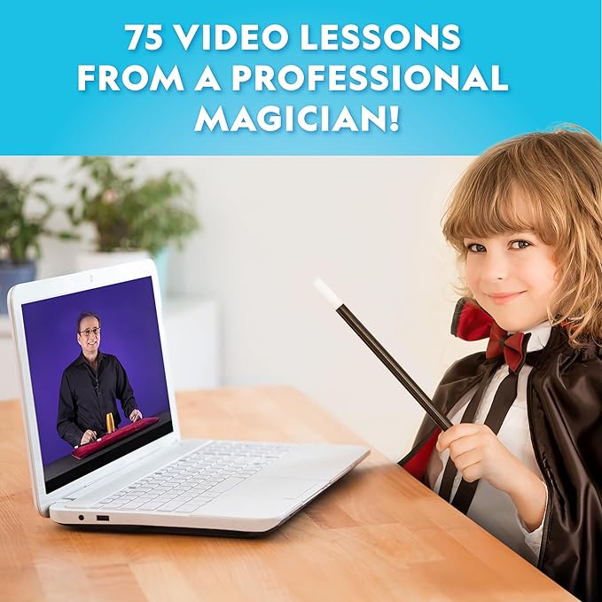 National Geographic Mega Magic Set - More Than 75 Magic Tricks for Kids to Perform with Step-by-Step Video Instructions for Each Trick Shown by a Professional Magician (Amazon Exclusive)