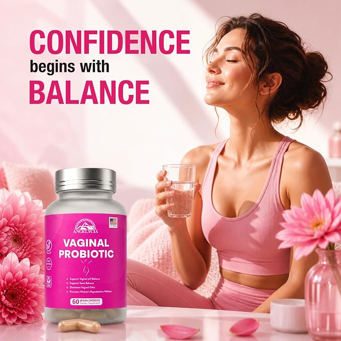 ANGELYCIA Probiotics for Women - Vaginal Probiotic for Vaginal Health and Tightening, Supports Vaginal Probiotics Balance with Natural Ingredients for Optimal Feminine Care