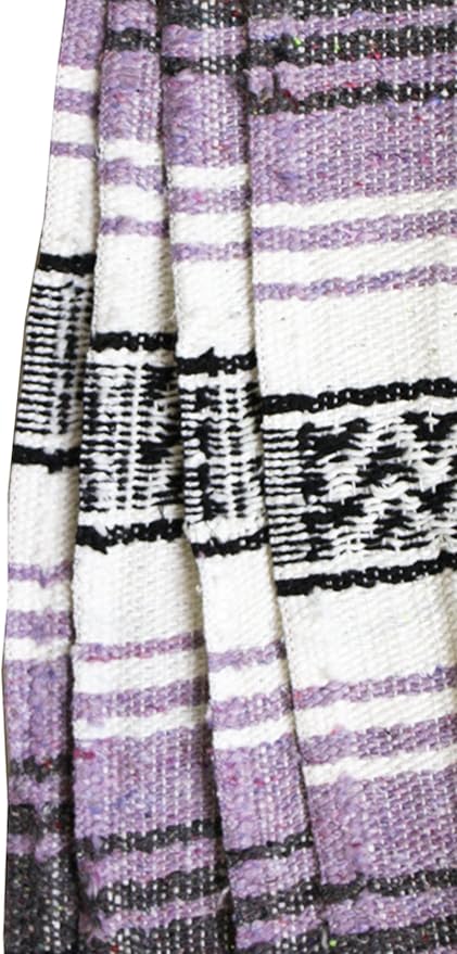 Canyon Creek Authentic Mexican Yoga Falsa Blanket (Light Purple)