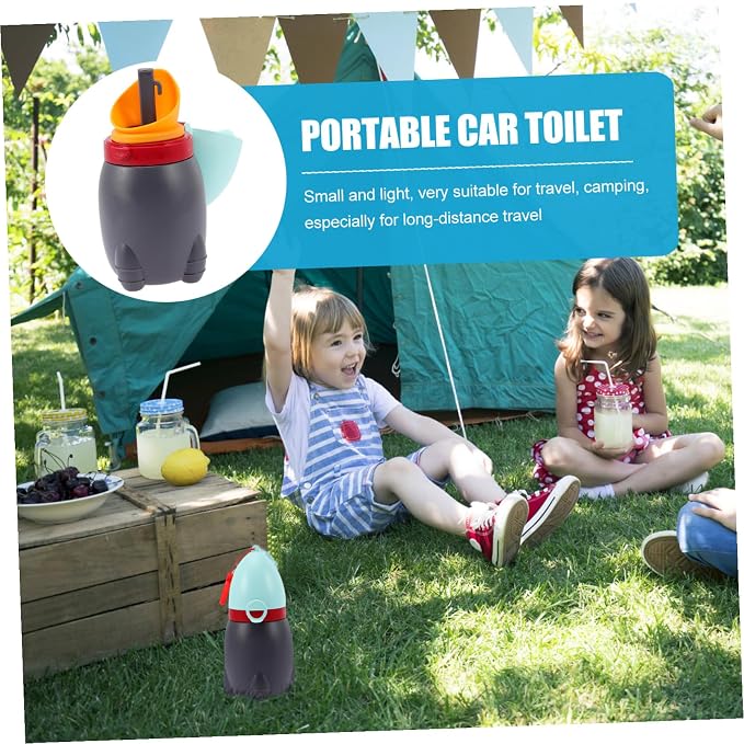Toddmomy Compact Travel Potty Portable Urinal Emergency Toilet Pee Bottle Cup for Toddlers Potty Training Seat
