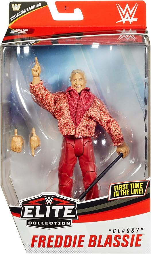 WWE MATTEL Elite Collection Classy Freddie Blassie Deluxe Action Figure with Realistic Facial Detailing, Iconic Ring Gear & Accessories