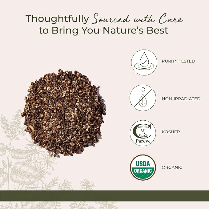 Starwest Botanicals Organic Raw Dandelion Root - Loose Leaf Herbal Tea, Cut & Sifted, Certified Kosher, Non-GMO, Caffeine-Free - Bulk 1 lb Bag