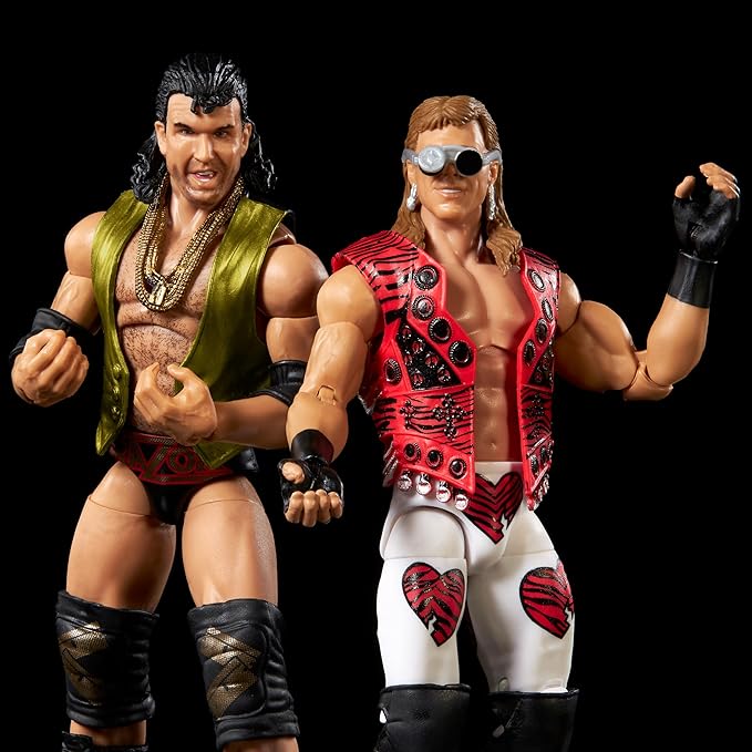 Mattel WWE Elite Collection WrestleMania X Ladder Match Action Figures & Accessories, Collectible Set with Shawn Michaels & Razor Ramon (Amazon Exclusive)