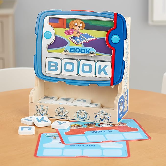 Melissa & Doug PAW Patrol Wooden See & Spell Pup Pad Game - FSC Certified